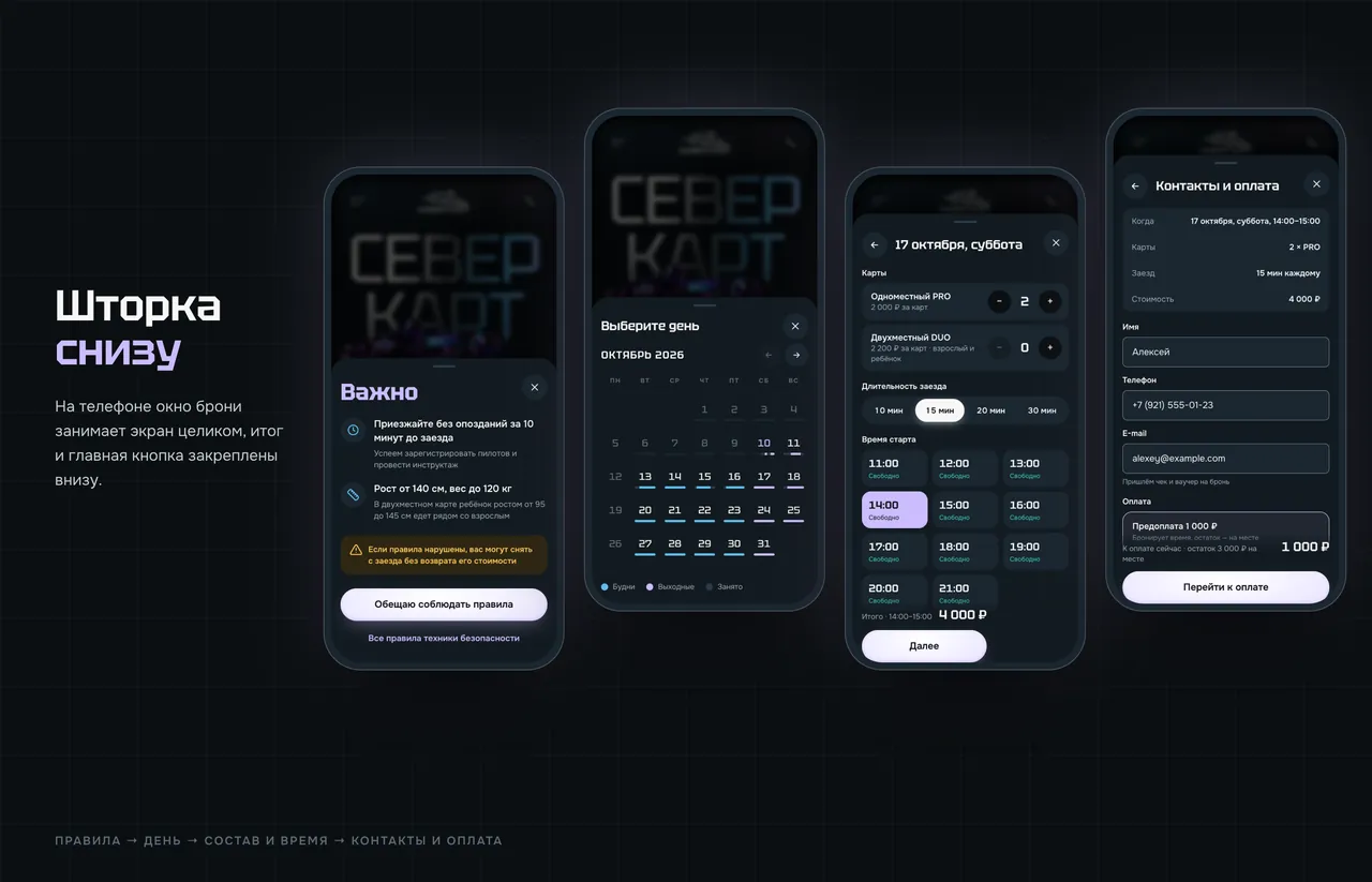 Север Карт: экран проекта